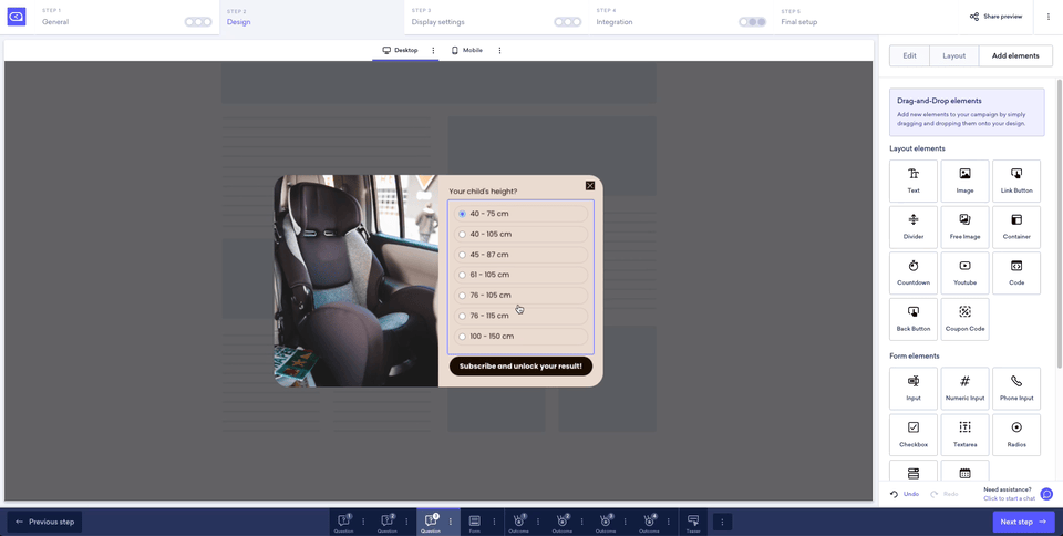 Disable form step .gif